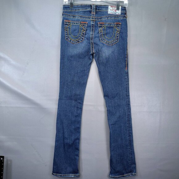 True Religion Women's Size 27 Super Skinny  Light Wash Blue Denim Jeans - Picture 2 of 15